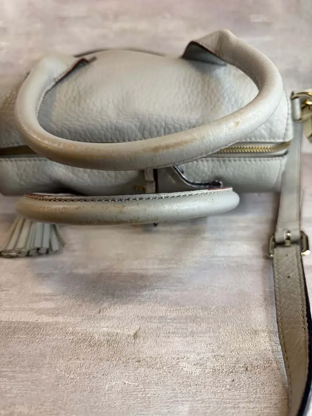 kate spade gray pebbled